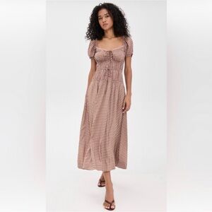 REFORMATION Plaid Midi Dress size 2